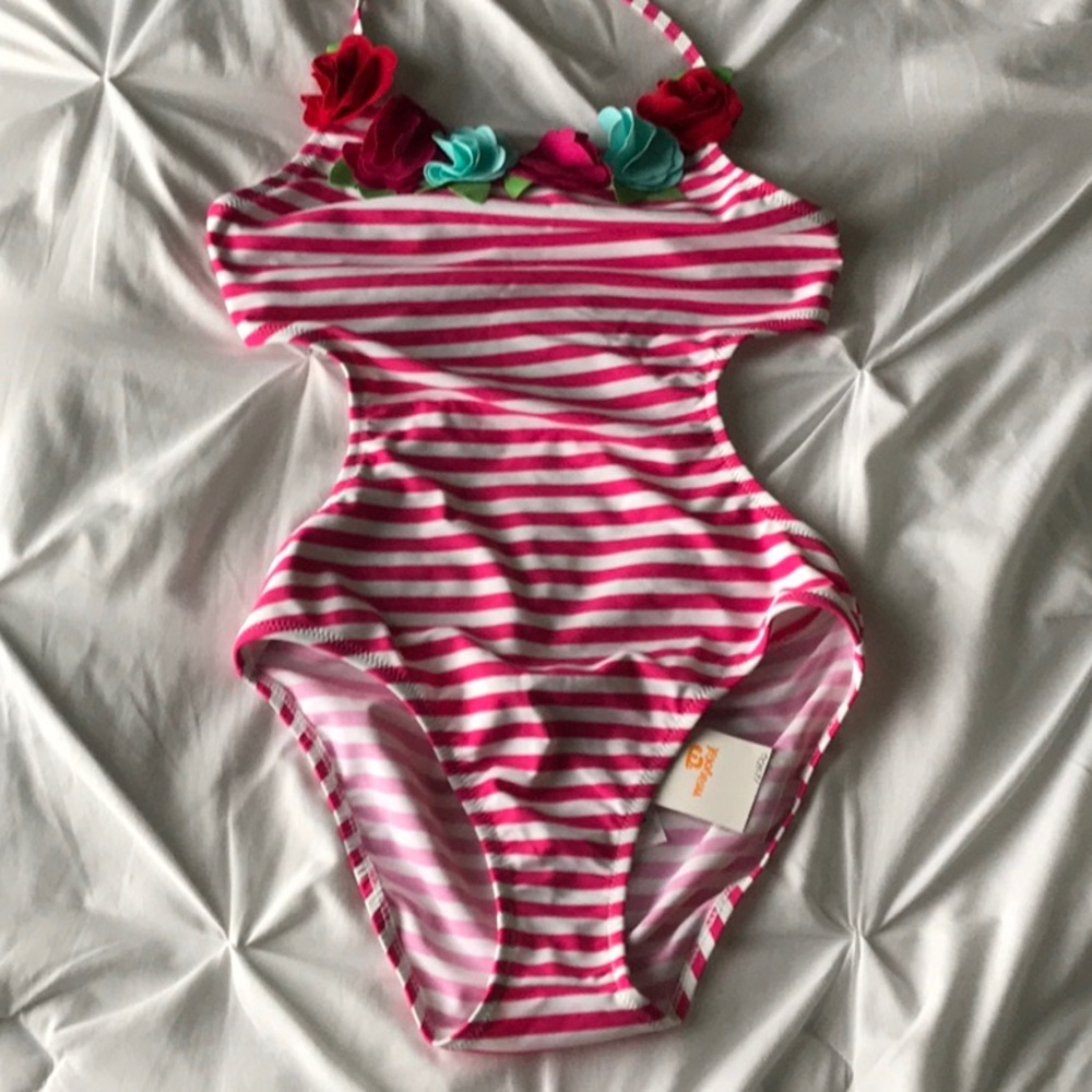 Striped Swim One Piece